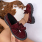 Bow-tie Loafer Shoes For Women Vintage Style