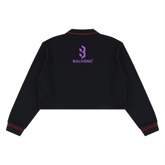 Baliveno Women’s Crop Collared Sweatshirt