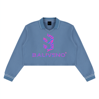 Women’s Crop Collared Sweatshirt