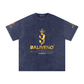 Baliveno Black Unisex Acid Wash Oversize T-Shirt - 250 GSM