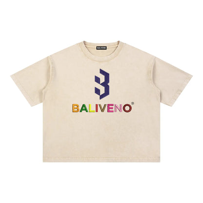 Mineral Wash Boxy Cotton T-Shirt