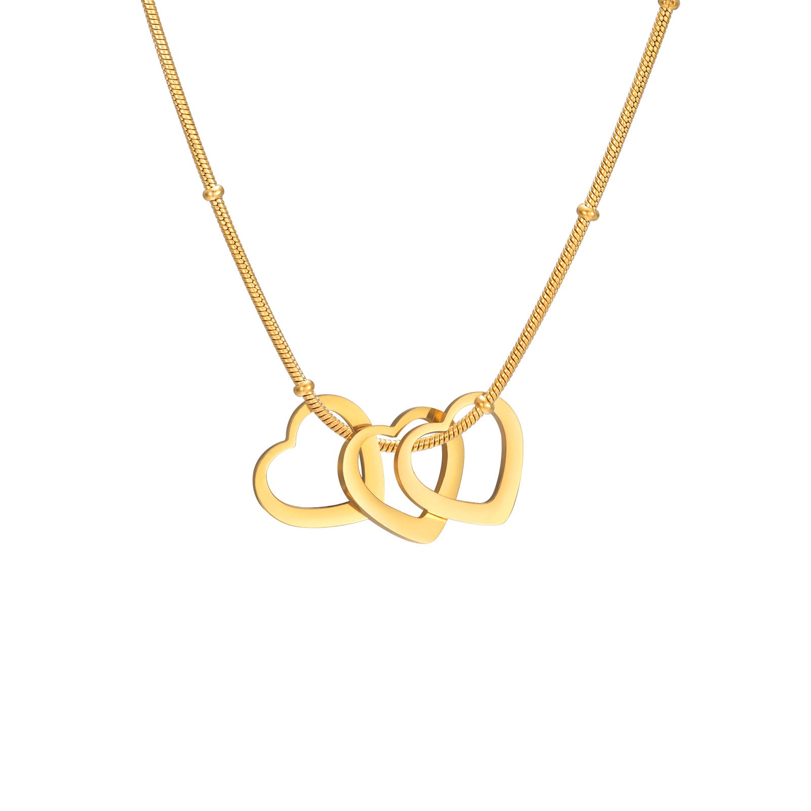 Baliveno Heart-shaped Light Plate Necklace