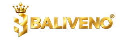 BALIVENO gold crown and horizontal wordmark, website header