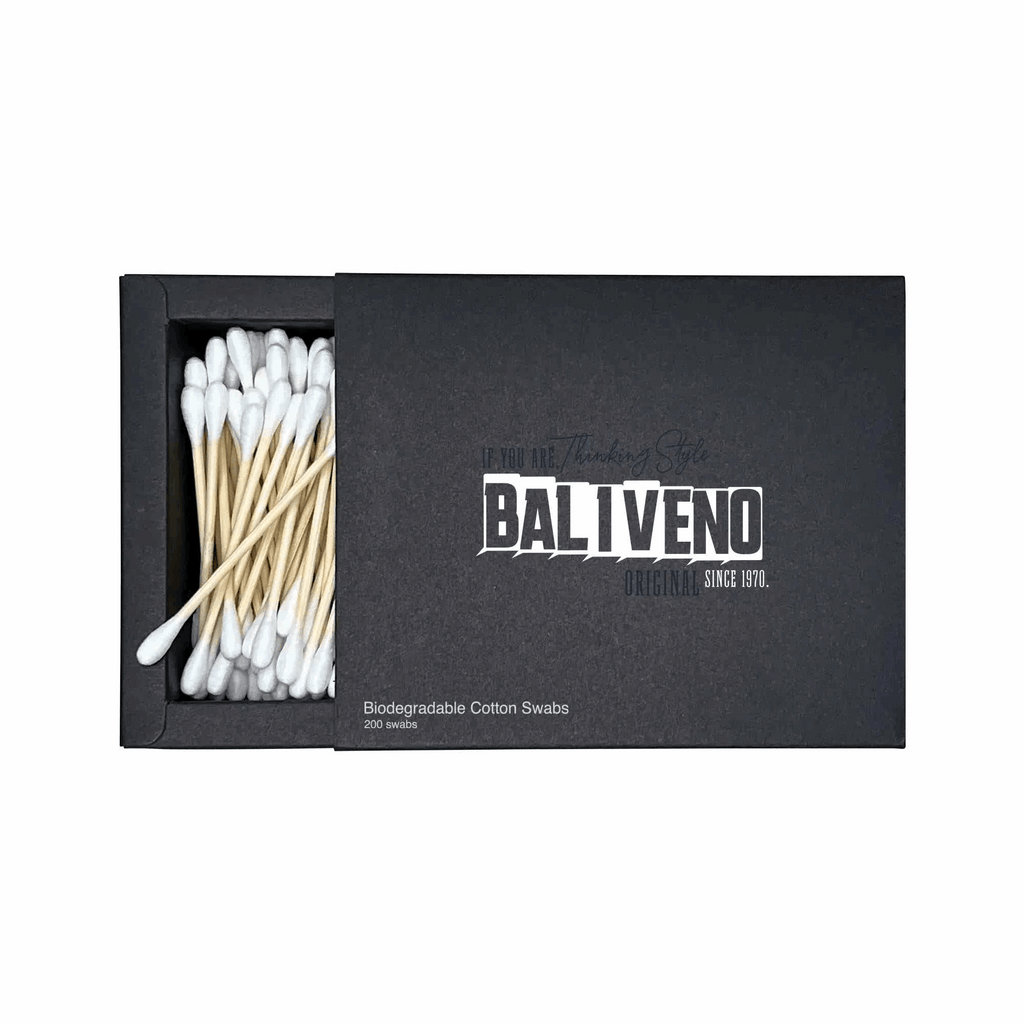 Biodegradable Cotton SwabsBiodegradable Cotton SwabsDescription Add these ultra-soft, 100% pure cotton and biodegradble swabs to your daily beauty routine. Never worry about making mistakes when applying makeup - use [Bal]