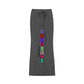 Dyed Washed Drawstring Maxi Skirt featuring colorful lettering, perfect for casual and elegant outfits.