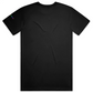 Back view of Baliveno Cotton T Shirt showcasing the classic black color and boxy cut design.