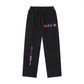 Vintage Washed Drawstring Sweatpants featuring colorful graphics and a relaxed fit for casual wear.