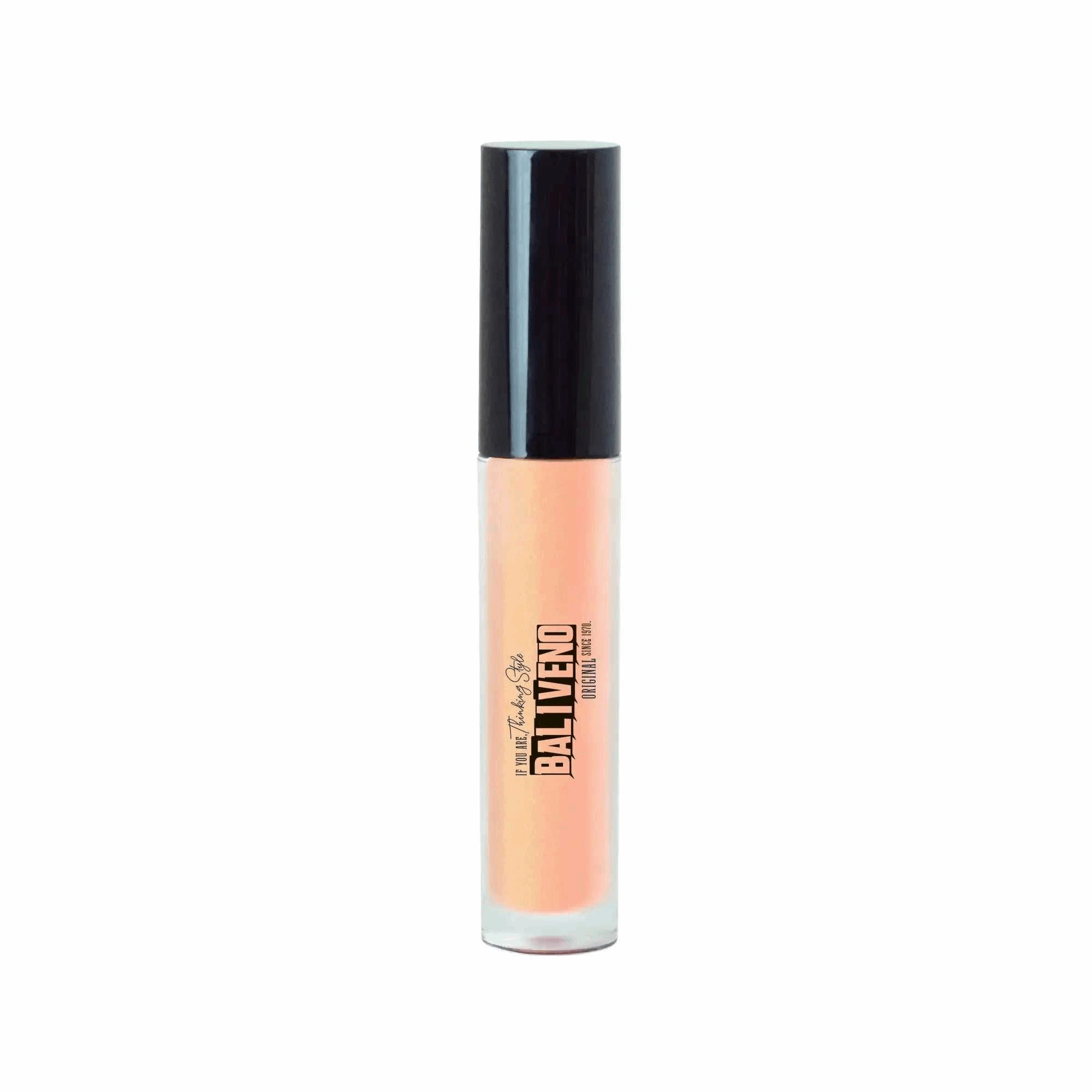 Lip Gloss - Dripping Gold in sleek transparent tube with black cap, high shine shimmer finish.