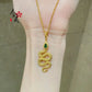 9999 24K REAL gold necklace women&