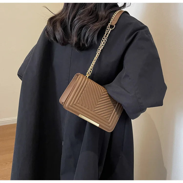 Fashion Small Handbags for Women 2024 Trend Designer Luxury Shoulder Crossbody Bags Female Pu Leather Sling Hand Messenger Bag