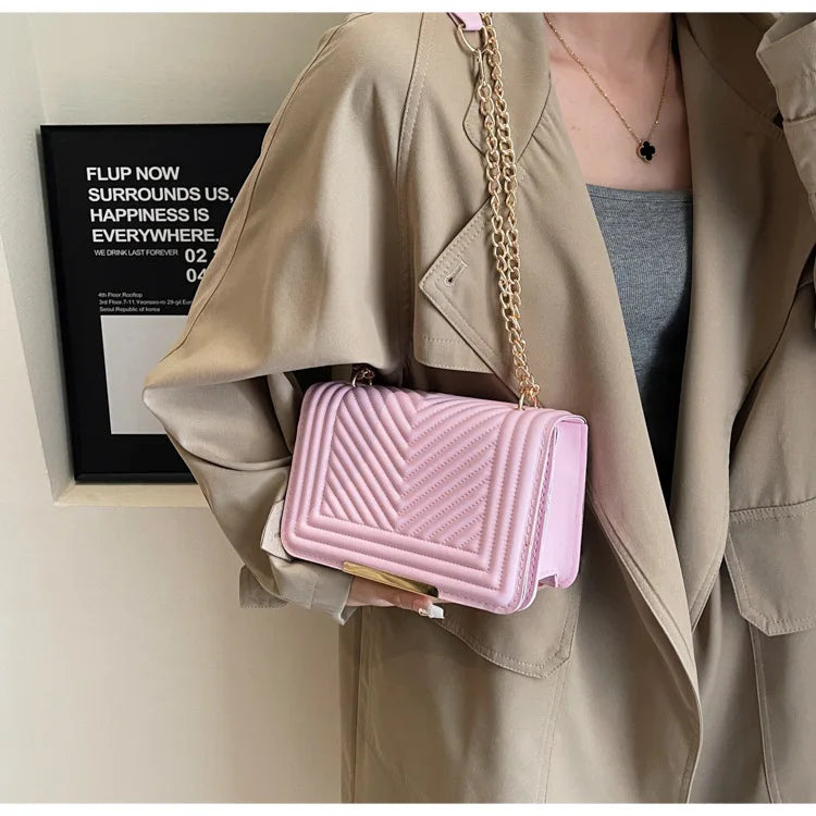 Fashion Small Handbags for Women 2024 Trend Designer Luxury Shoulder Crossbody Bags Female Pu Leather Sling Hand Messenger Bag