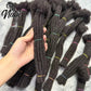 Nabi 100% Human Hair Dreadlock Extension Locs 0.6cmPermenant Handmade Human Hair Braiding 6 8 10 inch Regular Locs for Men Women