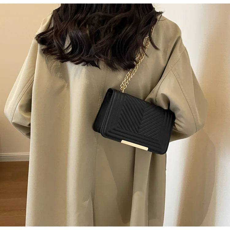 Fashion Small Handbags for Women 2024 Trend Designer Luxury Shoulder Crossbody Bags Female Pu Leather Sling Hand Messenger Bag