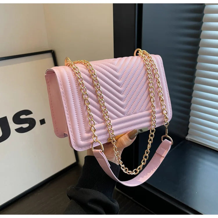 Fashion Small Handbags for Women 2024 Trend Designer Luxury Shoulder Crossbody Bags Female Pu Leather Sling Hand Messenger Bag