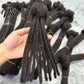 Nabi 100% Human Hair Dreadlock Extension Locs 0.6cmPermenant Handmade Human Hair Braiding 6 8 10 inch Regular Locs for Men Women
