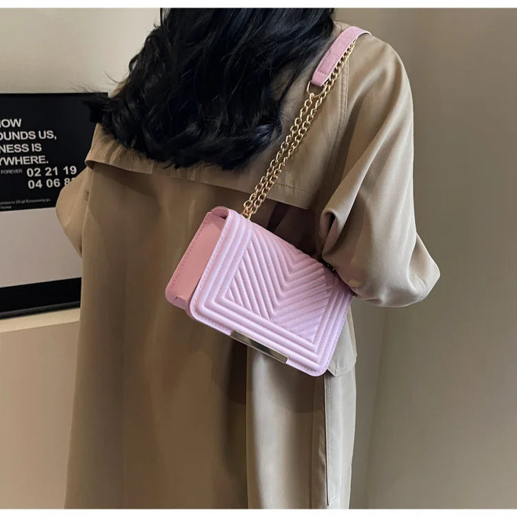 Fashion Small Handbags for Women 2024 Trend Designer Luxury Shoulder Crossbody Bags Female Pu Leather Sling Hand Messenger Bag