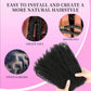 Afro Kinkys Bulk Synthetic Hair for Dreadlock Extensions creating and repairing locs with twists and braids.