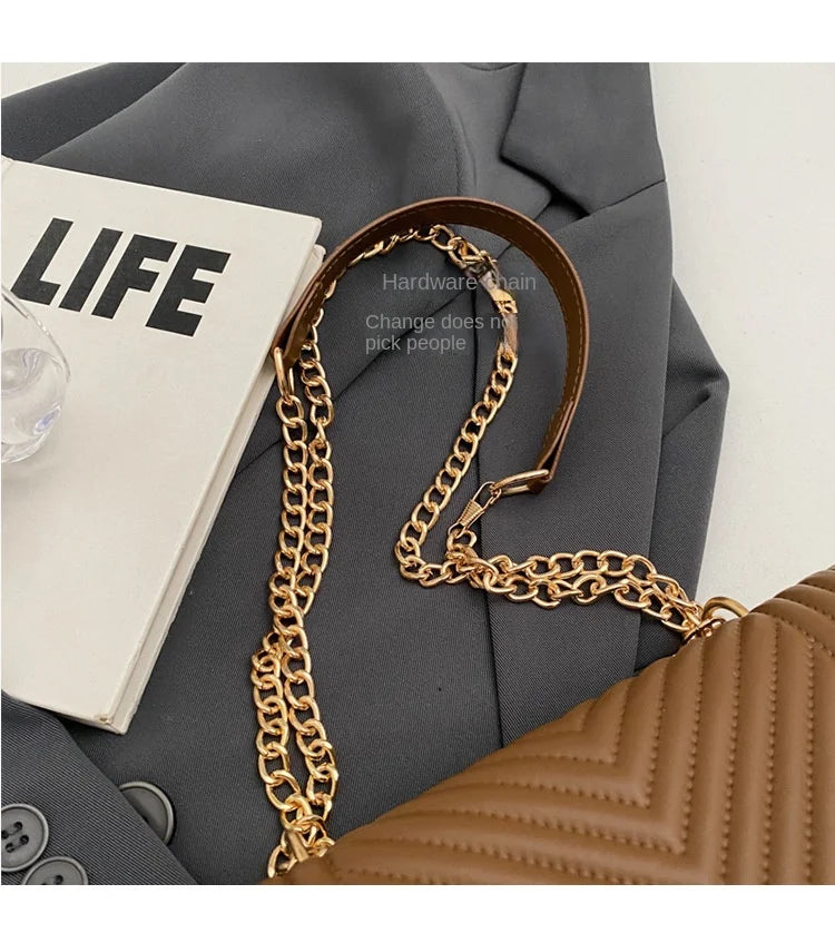 Fashion Small Handbags for Women 2024 Trend Designer Luxury Shoulder Crossbody Bags Female Pu Leather Sling Hand Messenger Bag