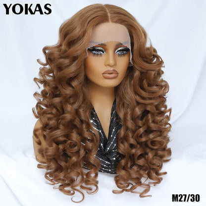 Latisha 13x5x1 HD Lace Front Wig | Curly Synthetic with Baby Hair