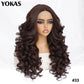 Latisha 13x5x1 HD Lace Front Wig | Curly Synthetic with Baby Hair