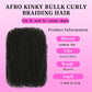 Afro Kinky Bulk Synthetic Hair for Dreadlock Extensions, perfect for braiding and locking hairstyles.