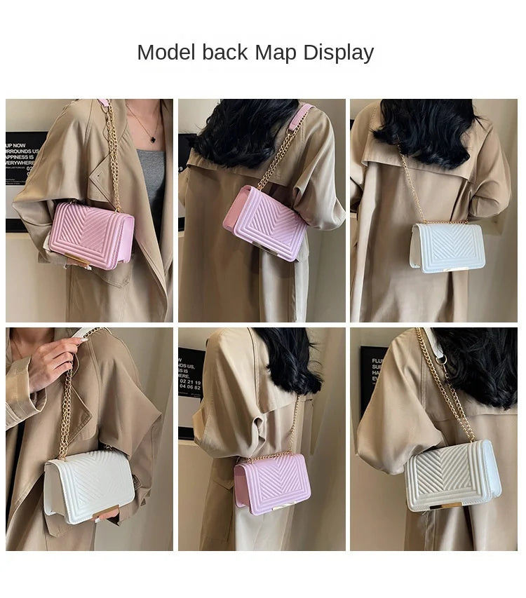 Fashion Small Handbags for Women 2024 Trend Designer Luxury Shoulder Crossbody Bags Female Pu Leather Sling Hand Messenger Bag