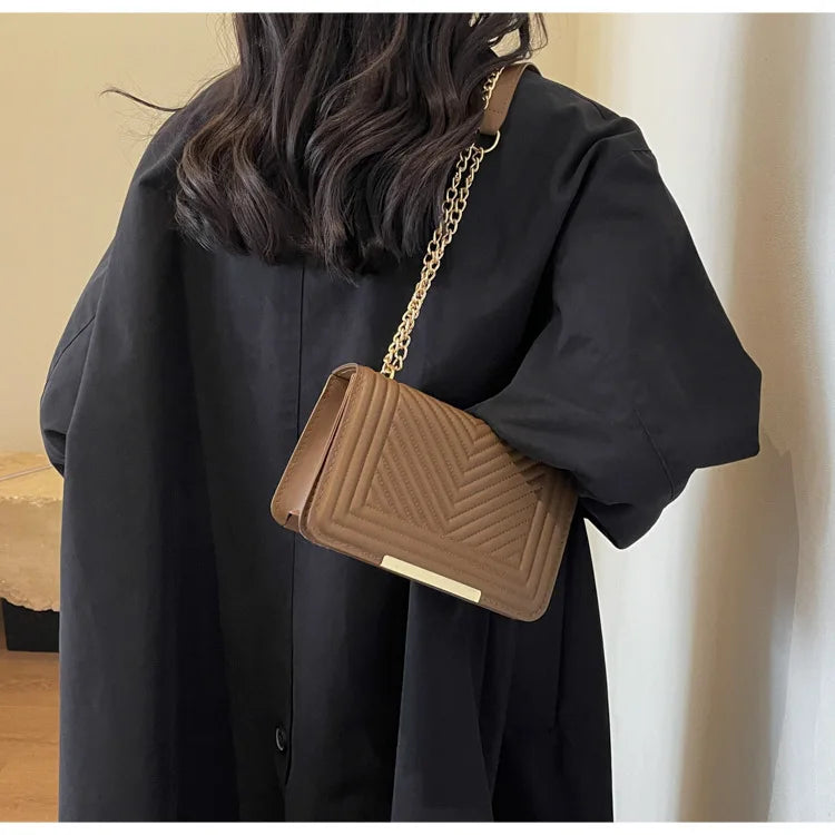 Fashion Small Handbags for Women 2024 Trend Designer Luxury Shoulder Crossbody Bags Female Pu Leather Sling Hand Messenger Bag