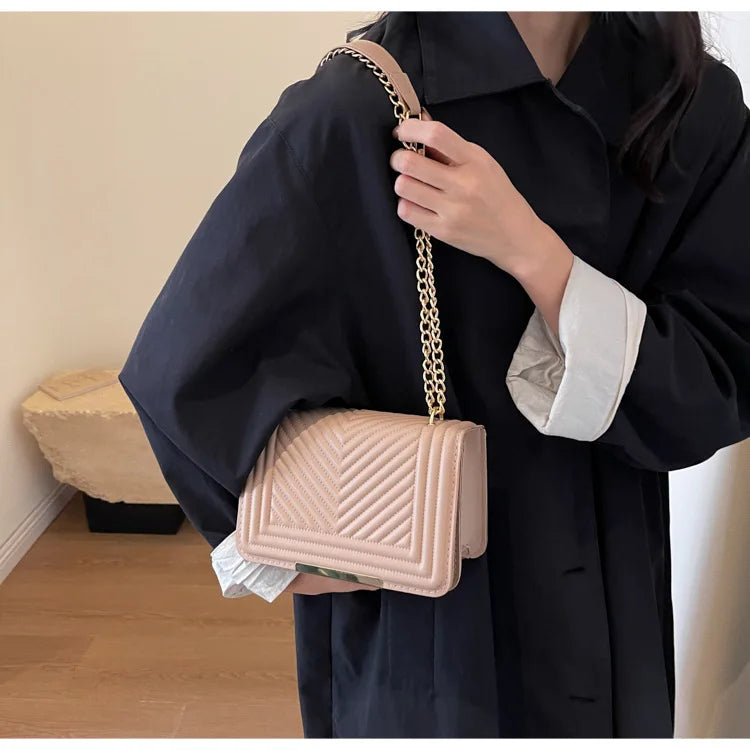 Fashion Small Handbags for Women 2024 Trend Designer Luxury Shoulder Crossbody Bags Female Pu Leather Sling Hand Messenger Bag