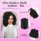 Afro Kinkys Bulk Synthetic Hair for Dreadlock Extensions, lightweight and soft, no splits or tangling.