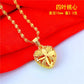 9999 24K REAL gold necklace women&
