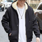 C.New S Winter Lambswool Coats Warm Thicken Jackets Long Sleeve Zipper Hoodies Casual Fleece Black Coat Hooded Men Women Jacket
