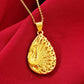 9999 24K REAL gold necklace women&