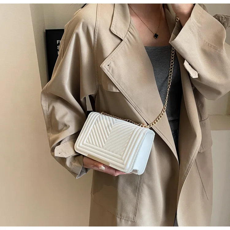 Fashion Small Handbags for Women 2024 Trend Designer Luxury Shoulder Crossbody Bags Female Pu Leather Sling Hand Messenger Bag