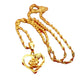 9999 24K REAL gold necklace women&