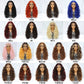 Latisha 13X6 Synthetic Lace Frontal Wig Pre Plucked Lace Front Wig With Baby Hair For Women Curly Highlight Ombre Blonde Female