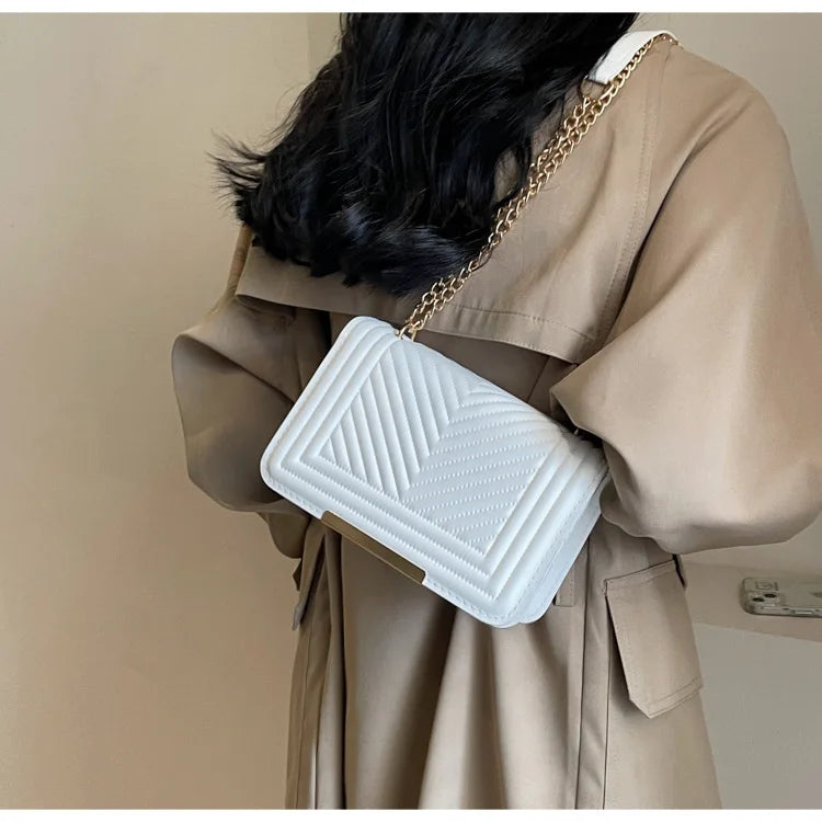 Fashion Small Handbags for Women 2024 Trend Designer Luxury Shoulder Crossbody Bags Female Pu Leather Sling Hand Messenger Bag