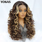 Latisha 13x5x1 HD Lace Front Wig | Curly Synthetic with Baby Hair