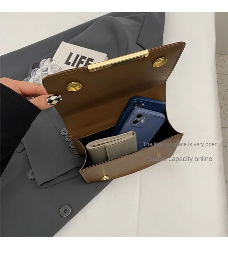 Fashion Small Handbags for Women 2024 Trend Designer Luxury Shoulder Crossbody Bags Female Pu Leather Sling Hand Messenger Bag