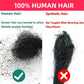 Comparison of 100% human hair vs synthetic hair for dreadlock extensions, highlighting quality and burning behavior.