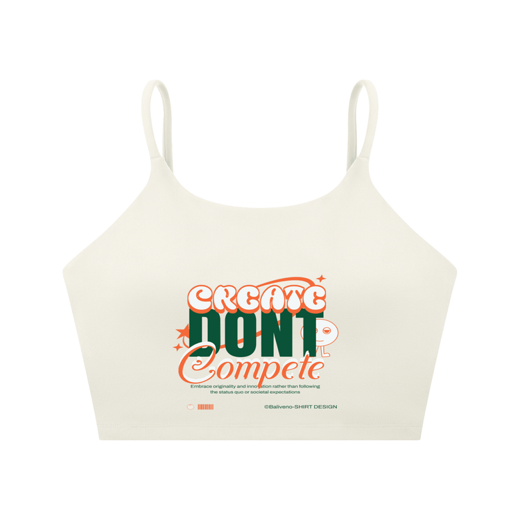Spaghetti Strap Yoga Sports Bra featuring &