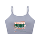 Spaghetti Strap Yoga Sports Bra featuring "Create Don&