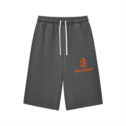 BALIVENO Relaxed Drawstring Three-Quarter Shorts — Studio 01