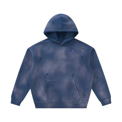 BALIVENO Unisex Sunfade Frayed Fleece Hoodie — Studio 27