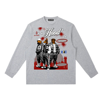 Baliveno Essential Crewneck Long-Sleeve T-Shirt