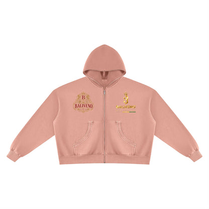 Baliveno Unisex Vintage Wash Fleece Boxy Hoodie
