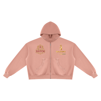 Baliveno Unisex Vintage Wash Fleece Boxy Hoodie