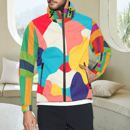 Unisex All Over Print  Hooded Windbreaker