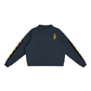 Baliveno  Essential Fleece Mock-Neck Crew Sweatshirt