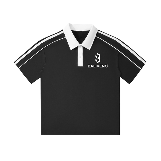 Baliveno Contrast Collar Short-Sleeve Polo Shirt