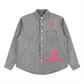 Baliveno Pink Unisex Vintage Wash Denim Shirt